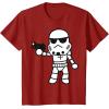 image:imageStar Wars Stormtrooper Cute ChibiKawaii Graphic TShirt TShirtCranberry Red
