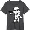 image:imageStar Wars Stormtrooper Cute ChibiKawaii Graphic TShirt TShirtDark Heather Grey