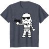 image:imageStar Wars Stormtrooper Cute ChibiKawaii Graphic TShirt TShirtHeather Blue