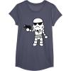 image:imageStar Wars Stormtrooper Cute ChibiKawaii Graphic TShirt TShirtHeather Blue