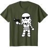 image:imageStar Wars Stormtrooper Cute ChibiKawaii Graphic TShirt TShirtOlive Green