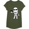 image:imageStar Wars Stormtrooper Cute ChibiKawaii Graphic TShirt TShirtOlive Green