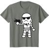 image:imageStar Wars Stormtrooper Cute ChibiKawaii Graphic TShirt TShirtOlive Heather