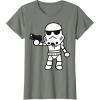 image:imageStar Wars Stormtrooper Cute ChibiKawaii Graphic TShirt TShirtOlive Heather