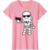 image:imageStar Wars Stormtrooper Cute ChibiKawaii Graphic TShirt TShirtPink