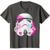 image:imageStar Wars Stormtrooper GeometricPrism Helmet Graphic TShirt TShirtAsphalt Grey