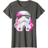 image:imageStar Wars Stormtrooper GeometricPrism Helmet Graphic TShirt TShirtAsphalt Grey