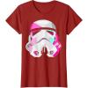 image:imageStar Wars Stormtrooper GeometricPrism Helmet Graphic TShirt TShirtCranberry Red