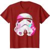 image:imageStar Wars Stormtrooper GeometricPrism Helmet Graphic TShirt TShirtCranberry Red