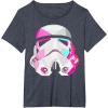 image:imageStar Wars Stormtrooper GeometricPrism Helmet Graphic TShirt TShirtHeather Blue
