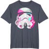 image:imageStar Wars Stormtrooper GeometricPrism Helmet Graphic TShirt TShirtHeather Blue