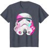 image:imageStar Wars Stormtrooper GeometricPrism Helmet Graphic TShirt TShirtHeather Blue