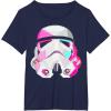 image:imageStar Wars Stormtrooper GeometricPrism Helmet Graphic TShirt TShirtNavy Blue