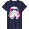 image:imageStar Wars Stormtrooper GeometricPrism Helmet Graphic TShirt TShirtNavy Blue