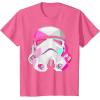 image:imageStar Wars Stormtrooper GeometricPrism Helmet Graphic TShirt TShirtPink Heather