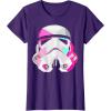 image:imageStar Wars Stormtrooper GeometricPrism Helmet Graphic TShirt TShirtPurple