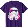 image:imageStar Wars Stormtrooper GeometricPrism Helmet Graphic TShirt TShirtPurple