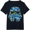 image:imageStar Wars Stormtrooper Hawaiian Print Helmet Graphic TShirt TShirtBlack