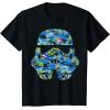 image:imageStar Wars Stormtrooper Hawaiian Print Helmet Graphic TShirt TShirtBlack