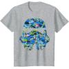 image:imageStar Wars Stormtrooper Hawaiian Print Helmet Graphic TShirt TShirtHeather Grey