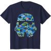 image:imageStar Wars Stormtrooper Hawaiian Print Helmet Graphic TShirt TShirtNavy Blue