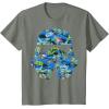 image:imageStar Wars Stormtrooper Hawaiian Print Helmet Graphic TShirt TShirtOlive Heather