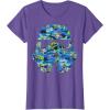 image:imageStar Wars Stormtrooper Hawaiian Print Helmet Graphic TShirt TShirtPurple Heather