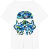 image:imageStar Wars Stormtrooper Hawaiian Print Helmet Graphic TShirt TShirtWhite