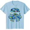 image:imageStar Wars Stormtrooper Hawaiian Print Helmet TShirt C1 TShirtBaby Blue