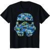 image:imageStar Wars Stormtrooper Hawaiian Print Helmet TShirt C1 TShirtBlack
