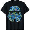 image:imageStar Wars Stormtrooper Hawaiian Print Helmet TShirt C1 TShirtBlack