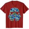 image:imageStar Wars Stormtrooper Hawaiian Print Helmet TShirt C1 TShirtCranberry Red