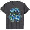 image:imageStar Wars Stormtrooper Hawaiian Print Helmet TShirt C1 TShirtDark Heather Grey