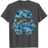 image:imageStar Wars Stormtrooper Hawaiian Print Helmet TShirt C1 TShirtDark Heather Grey