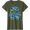 image:imageStar Wars Stormtrooper Hawaiian Print Helmet TShirt C1 TShirtOlive Green