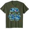 image:imageStar Wars Stormtrooper Hawaiian Print Helmet TShirt C1 TShirtOlive Green