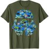 image:imageStar Wars Stormtrooper Hawaiian Print Helmet TShirt C1 TShirtOlive Green