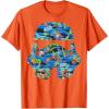 image:imageStar Wars Stormtrooper Hawaiian Print Helmet TShirt C1 TShirtOrange