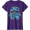 image:imageStar Wars Stormtrooper Hawaiian Print Helmet TShirt C1 TShirtPurple