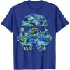 image:imageStar Wars Stormtrooper Hawaiian Print Helmet TShirt C1 TShirtRoyal Blue