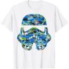 image:imageStar Wars Stormtrooper Hawaiian Print Helmet TShirt C1 TShirtWhite