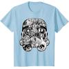 image:imageStar Wars Stormtrooper Helmet Comic Collage Graphic TShirtBaby Blue