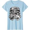 image:imageStar Wars Stormtrooper Helmet Comic Collage Graphic TShirtBaby Blue