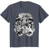 image:imageStar Wars Stormtrooper Helmet Comic Collage Graphic TShirtHeather Blue