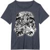 image:imageStar Wars Stormtrooper Helmet Comic Collage Graphic TShirtHeather Blue