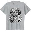 image:imageStar Wars Stormtrooper Helmet Comic Collage Graphic TShirtHeather Grey