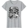 image:imageStar Wars Stormtrooper Helmet Comic Collage Graphic TShirtHeather Grey