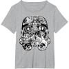 image:imageStar Wars Stormtrooper Helmet Comic Collage Graphic TShirtHeather Grey
