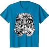 image:imageStar Wars Stormtrooper Helmet Comic Collage Graphic TShirtSapphire Blue