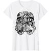 image:imageStar Wars Stormtrooper Helmet Comic Collage Graphic TShirtWhite